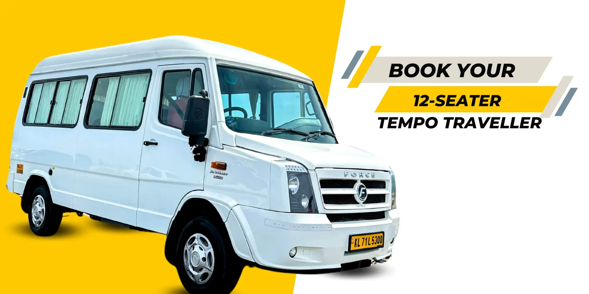 Kerala Taxi Rates for Booking a12 Seater Tempo Traveller