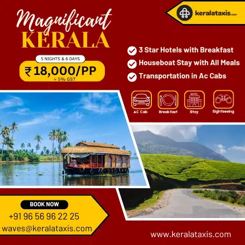 Magnificent Kerala Tour Package with a cab in Kerala