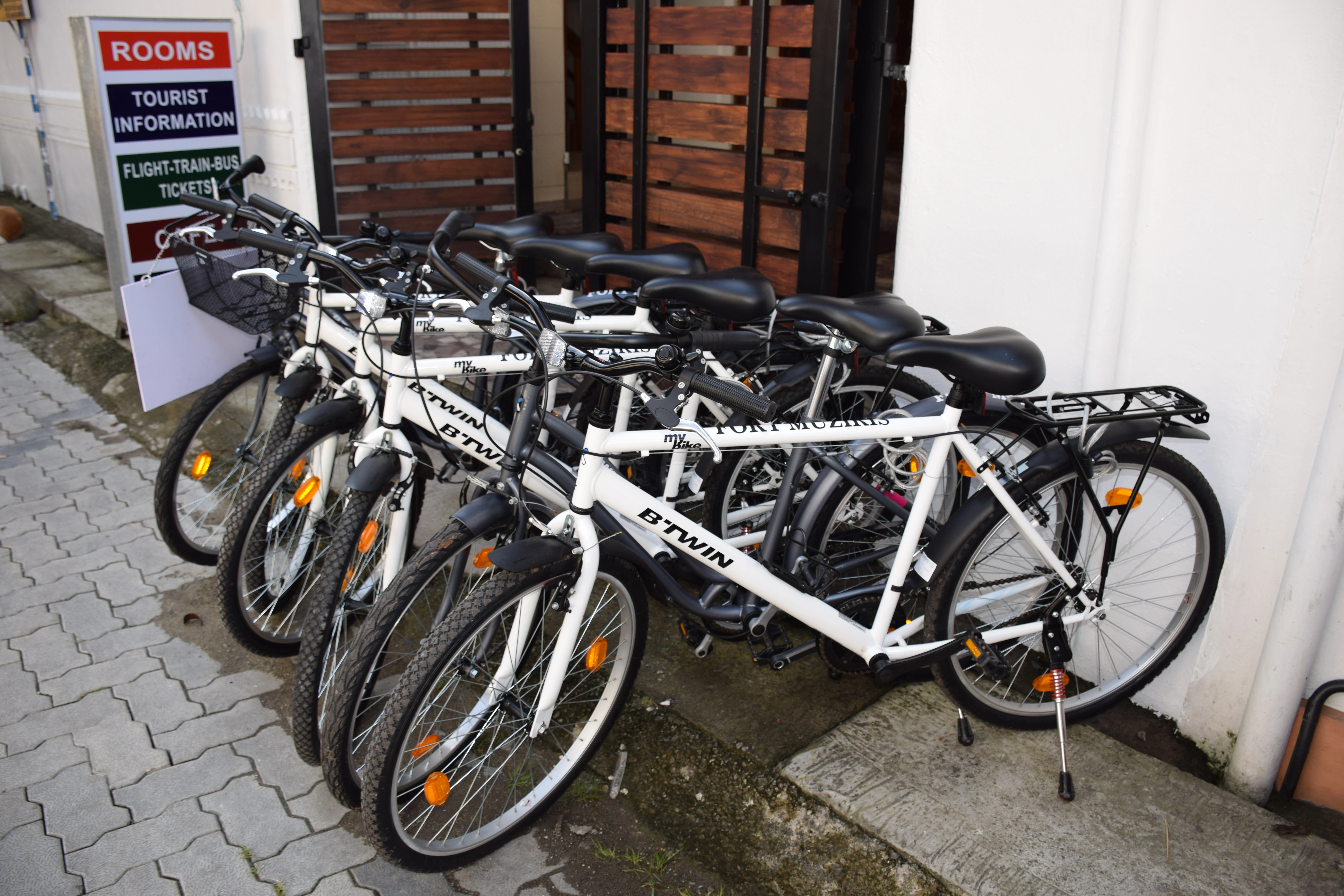 Bicycles for rent at Kochi