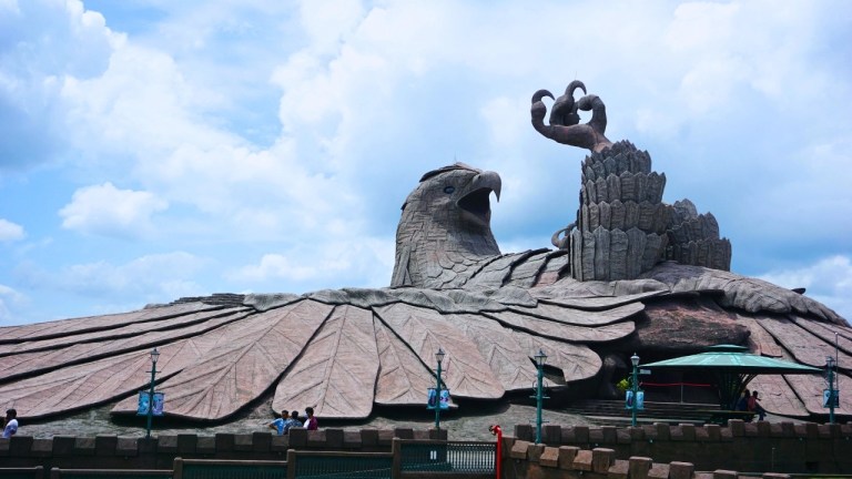 World famous Jatayu Earth’s Center sculpture in Kerala