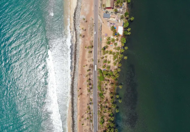 Kappil Beach and Lake near Varkala, Kerala, with scenic coastal and backwater views